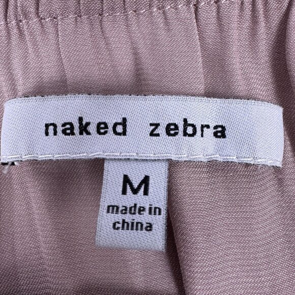 Naked Zebra Womens Off Shoulder Asymmetrical Ruffle Maxi Dress Size M - Picture 4 of 7